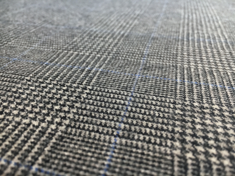 Italian Merino Wool Glen Check Suiting2