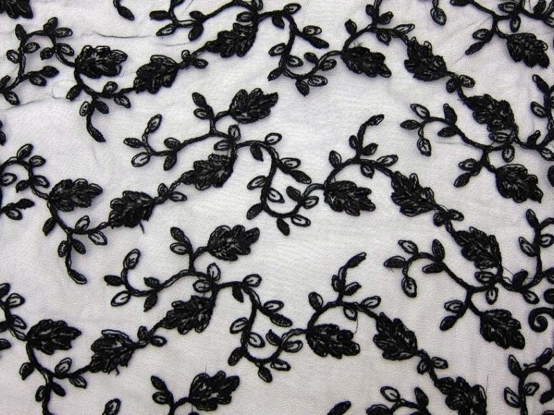 Hand Beaded Embroidered Illusion0