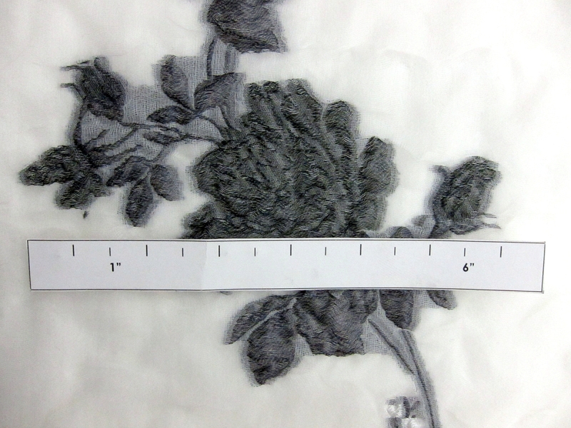 Silk Blend Organza Cloqué Panel3