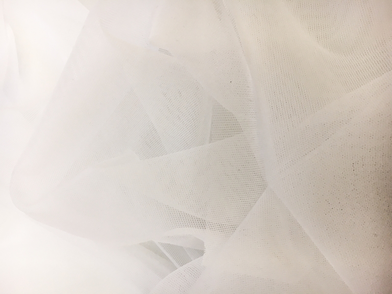 Italian Stretch Nylon Illusion in Avorio0