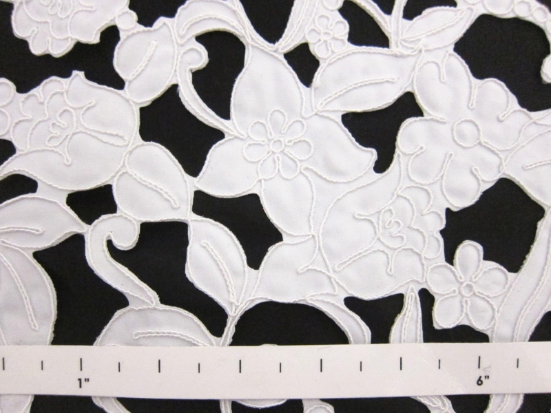 Laser Cut Corded Satin 1