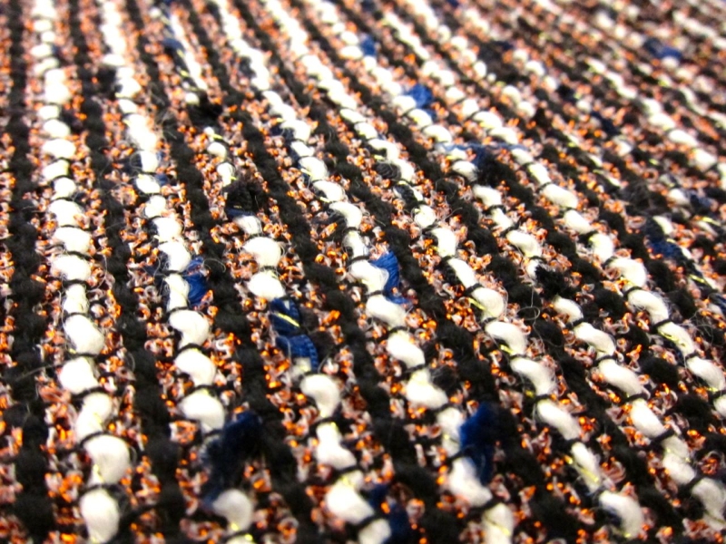 Wool Blend Metallic Tweed2