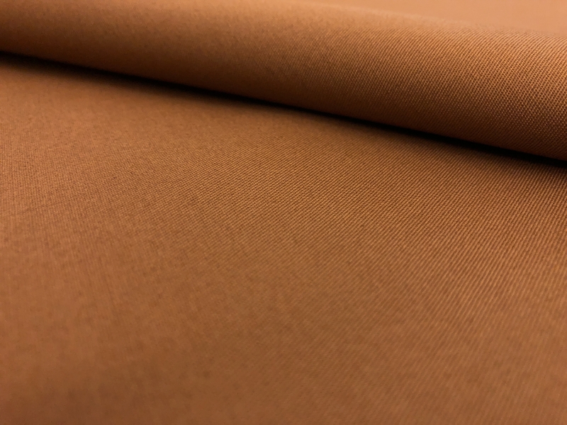 Combed Cotton Fineline Twill in Walnut0