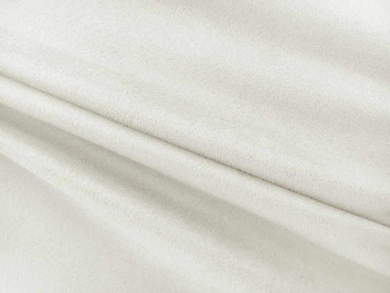 Stretch Suede with Scuba Backing in White0