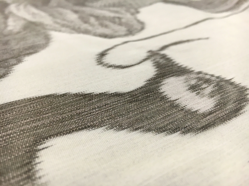 Warp Printed Heavy Silk Taffeta with Provincial Scenes3