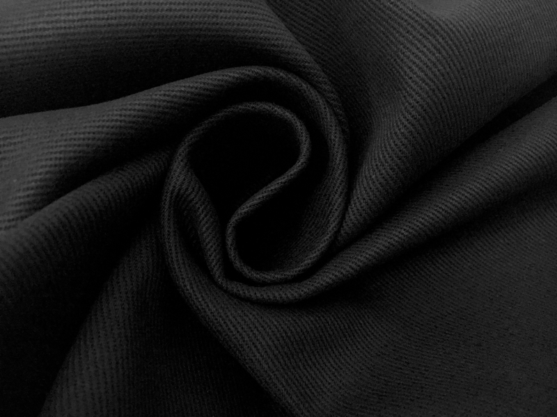 9oz Brushed Cotton Denim in Black1