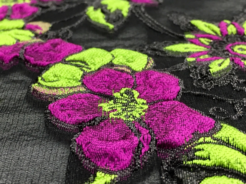 Metallic Silk Blend Organza Fil Coupé2