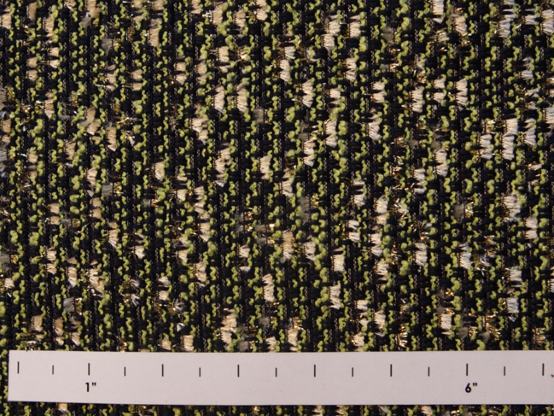 Cotton Nylon Acrylic Metallic Tweed0