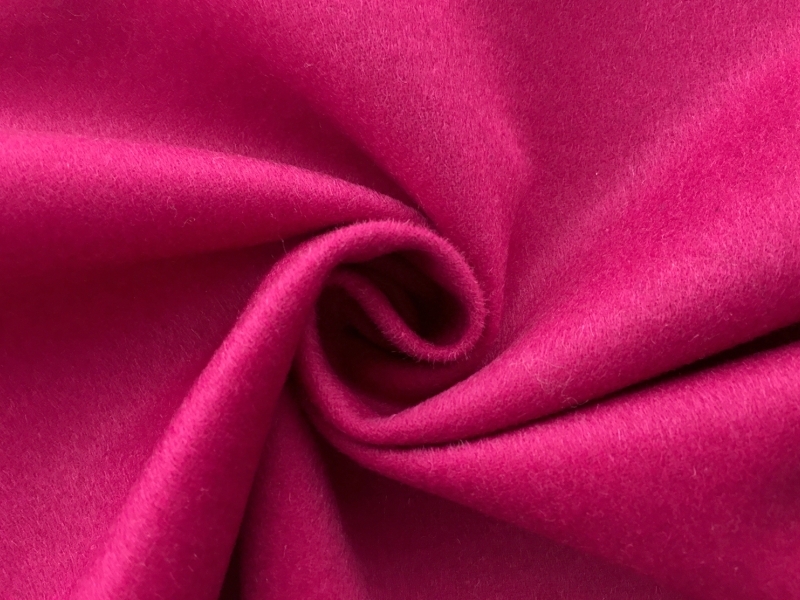 Virgin Wool Coating in Fuchsia1