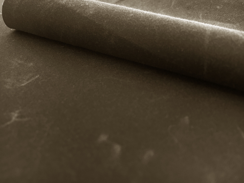 Cotton Wax Cloth in Olive0