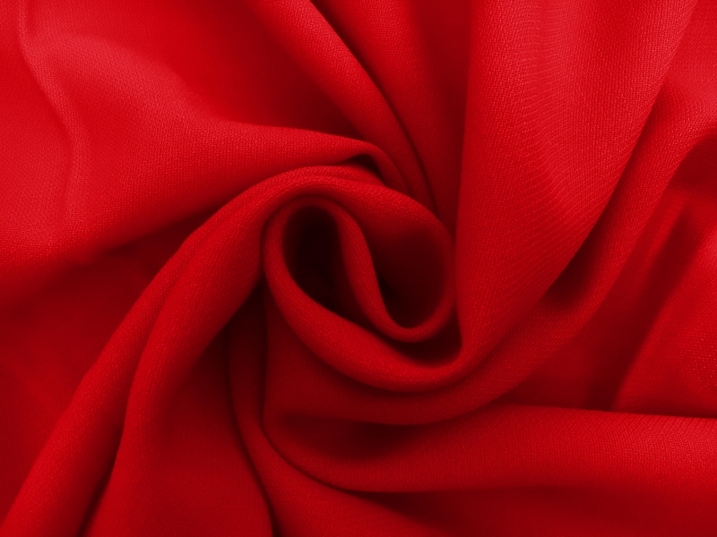 Italian Wool Tricotine in Rosso Corsa1