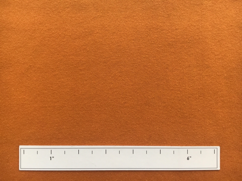 Japanese Cotton Tubular Rib Knit in Pumpkin2