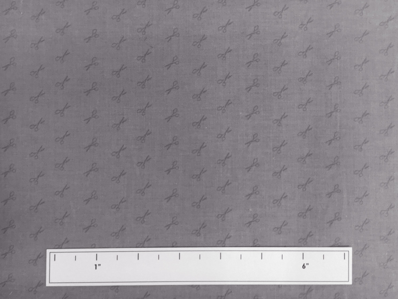 Cotton Broadcloth Little Scissors Print3