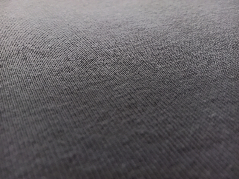 Japanese Cotton Tubular Rib Knit in Graphite0