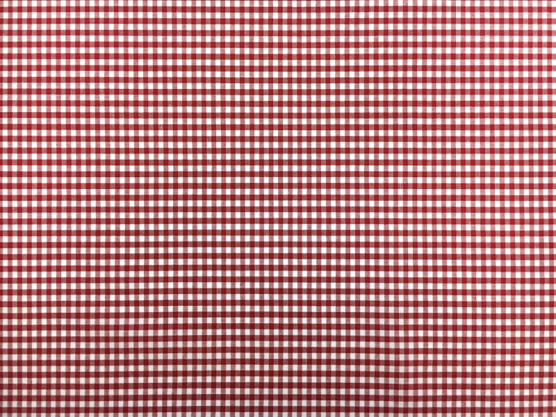 1/8" Cotton Gingham in Red0