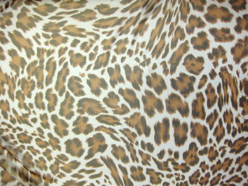 Printed Metallic Silk Chiffon0