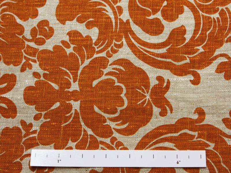 Linen Upholstery Filigree Print2