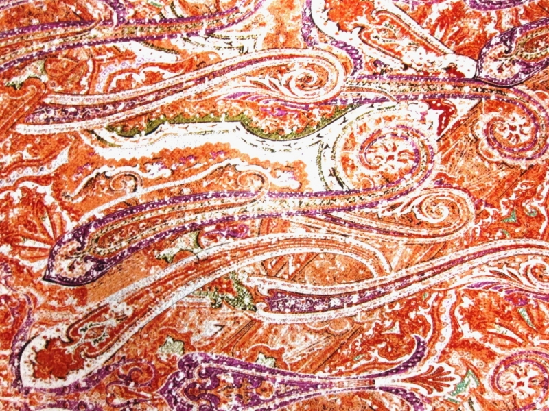 Printed Silk Charmeuse0