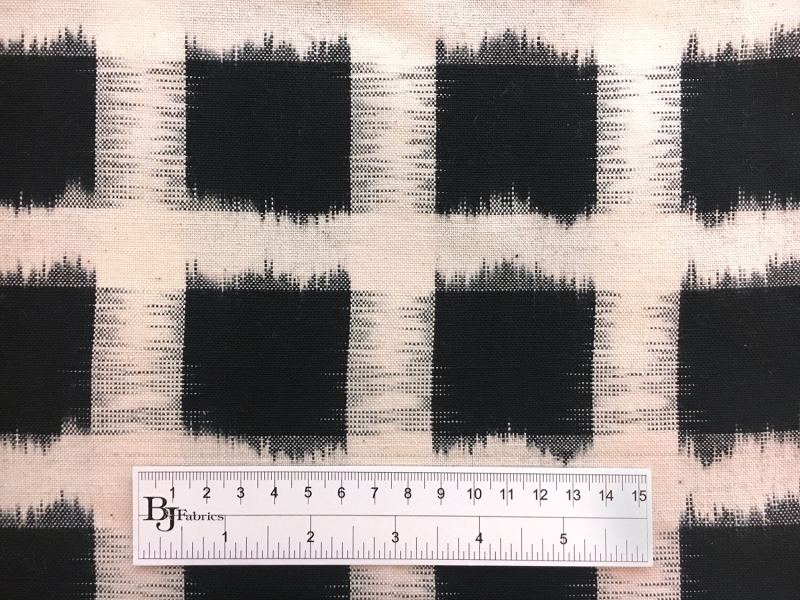 Cotton Ikat Squares Repeat3