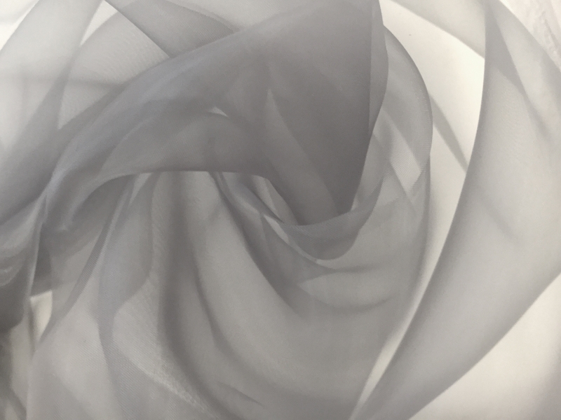 Japanese Polyester Extra Fine Organza in Grey0