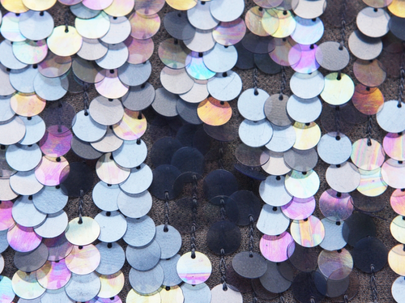 Novelty Paillettes on Silk Chiffon3