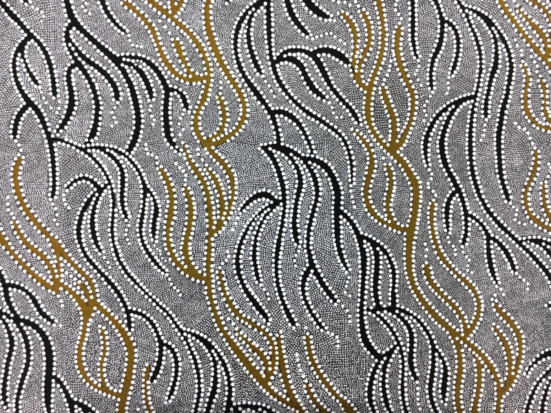 Australian Cotton Print With Aboriginal Motif 0