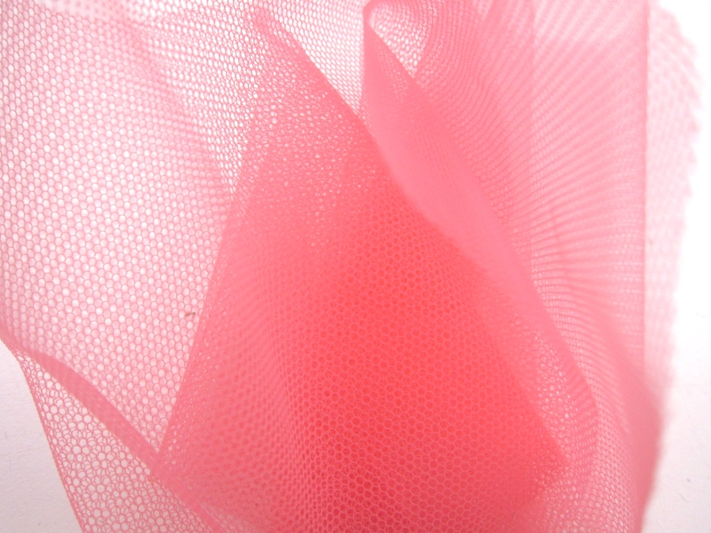 Italian Nylon Tulle in Lampone1