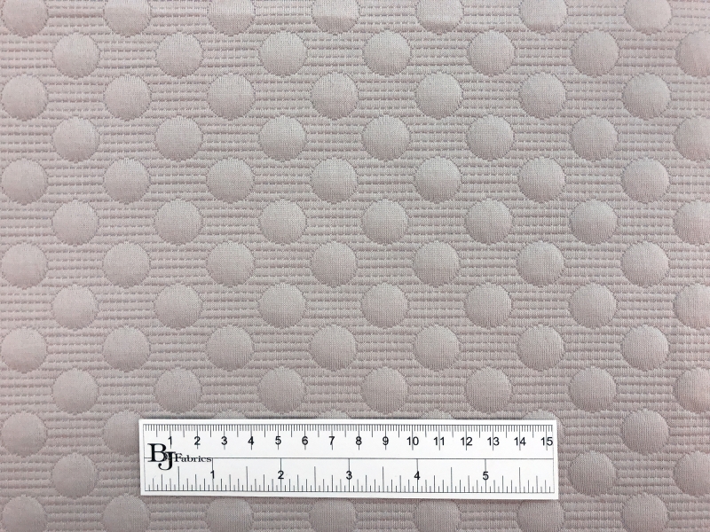 Poly Blend Novelty Dots Knit in Pebble3