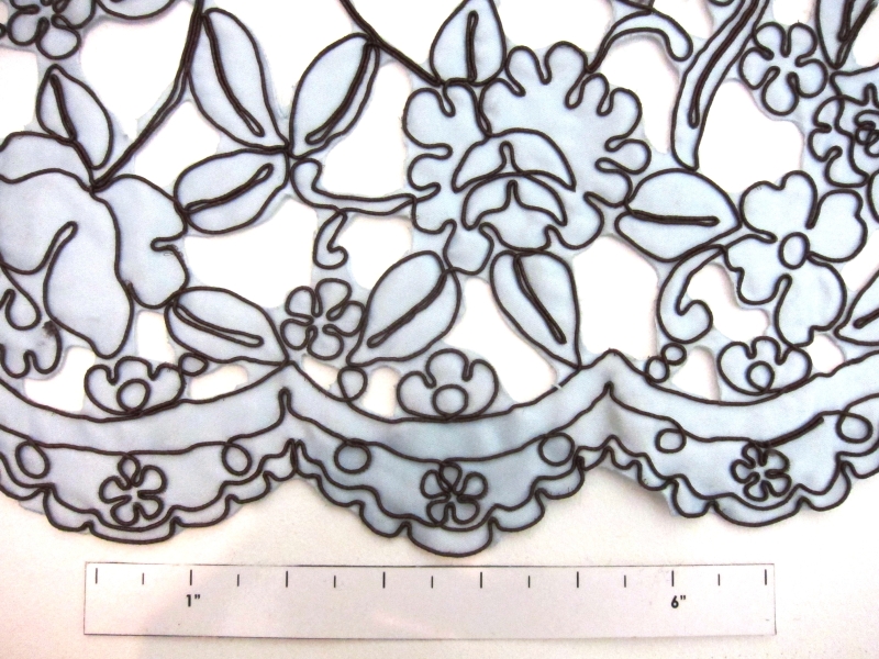 Laser Cut Corded Satin 1