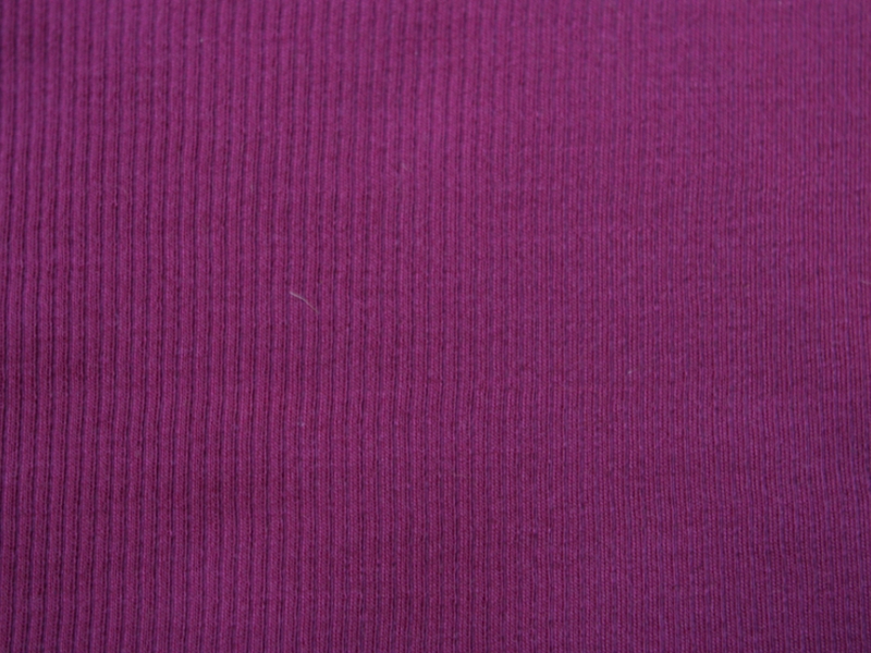 Virgin Wool Rib Knit in Magenta0