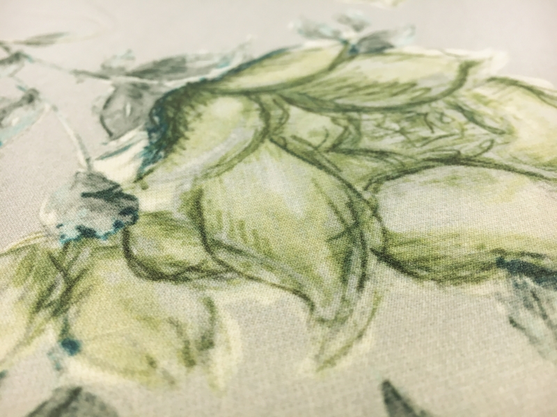 Printed Heavy Silk and Wool with Lightly Sketched Florals2