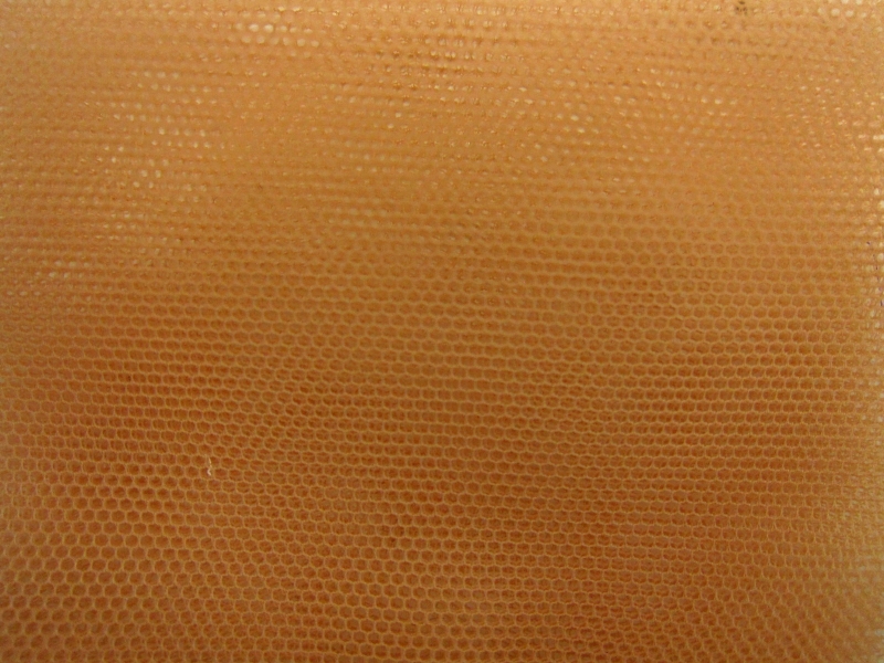 Italian Nylon Tulle in Biscotto0