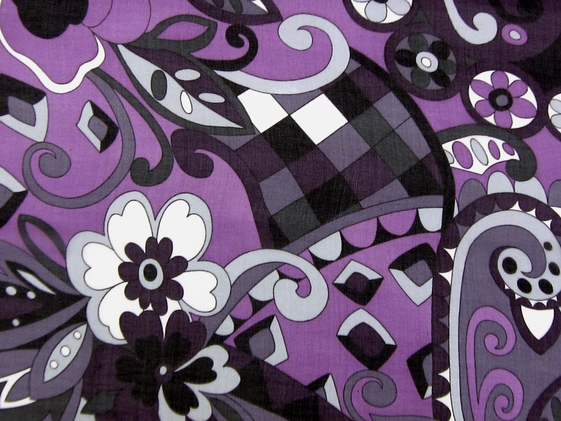 Printed Silk Chiffon0