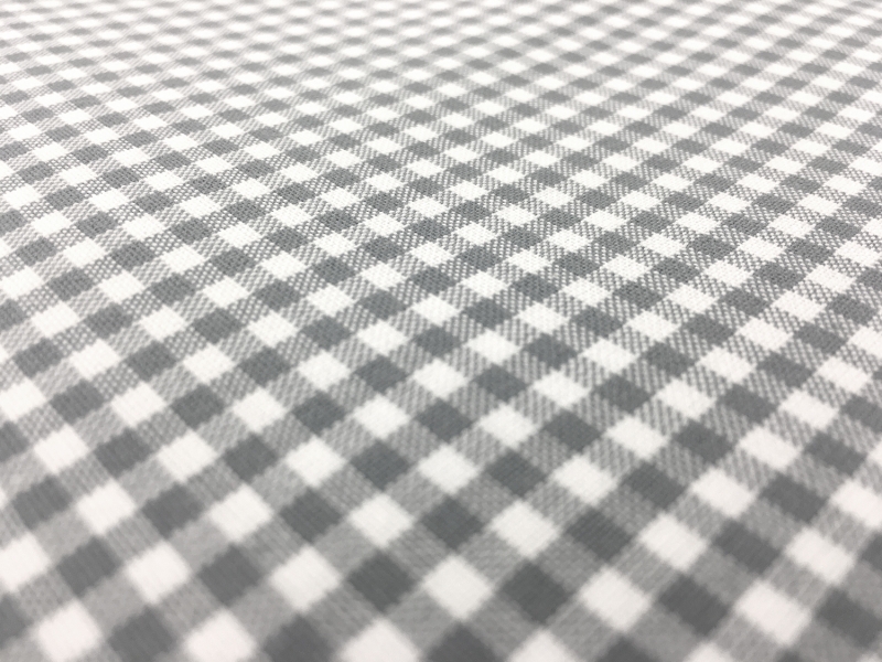 Carolina Cotton Gingham in Silver2