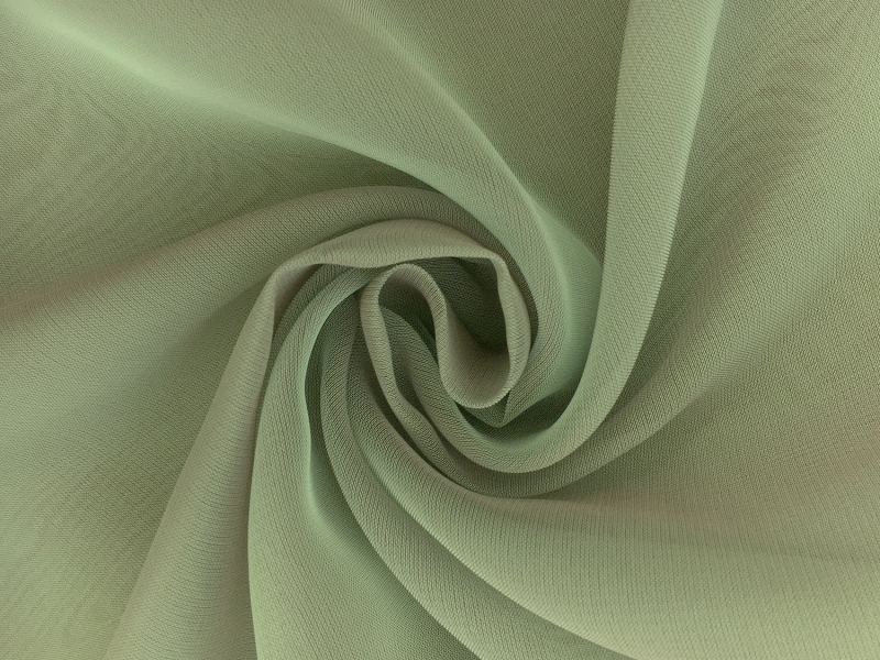 Iridescent Polyester Chiffon in Sage0