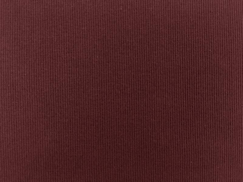 Japanese Cotton Rib Knit in Burgundy0