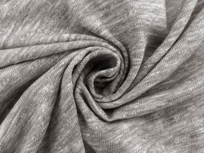 Japanese Cotton Knit in Light Heather Grey1