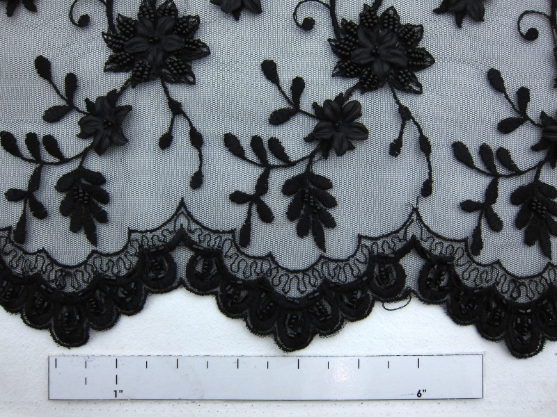 Embroidered Illusion with Appliqué and Beads1