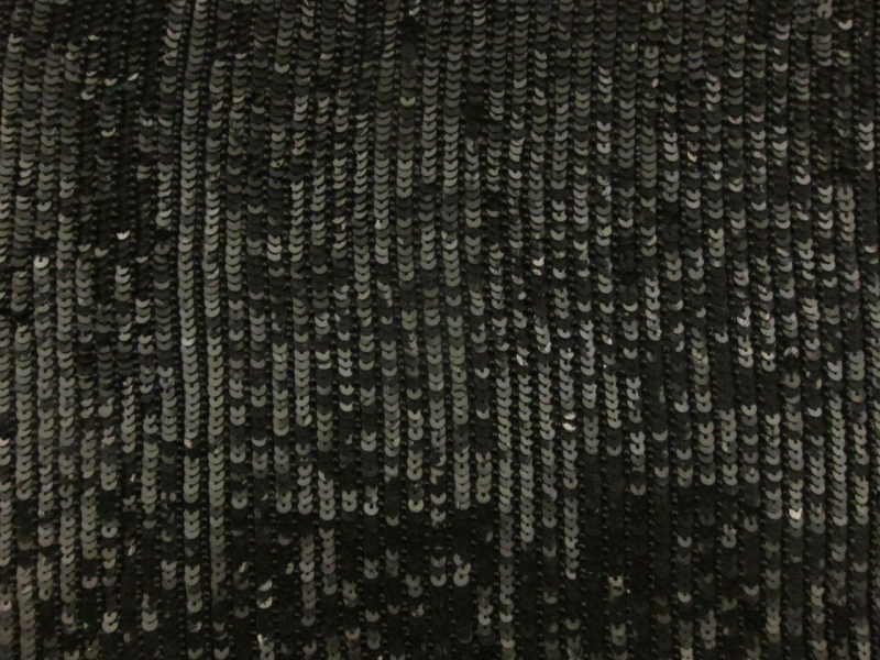 Sequins and Beads on Silk Chiffon0