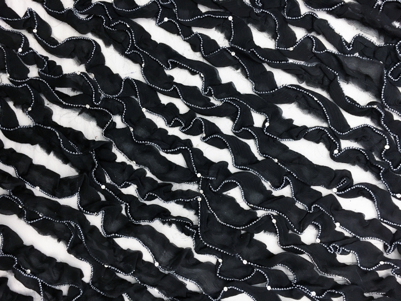 REDUCED Beaded Ruffles on Tulle2