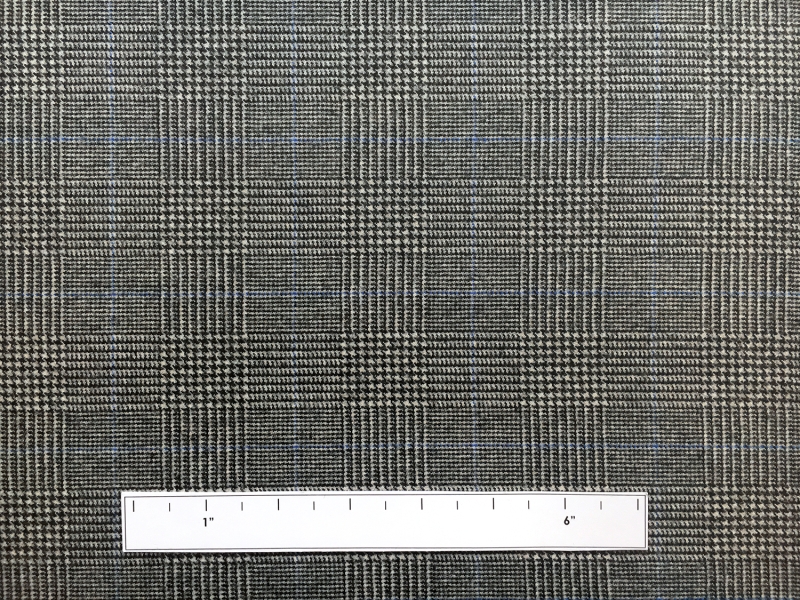 Italian Merino Wool Glen Check Suiting3