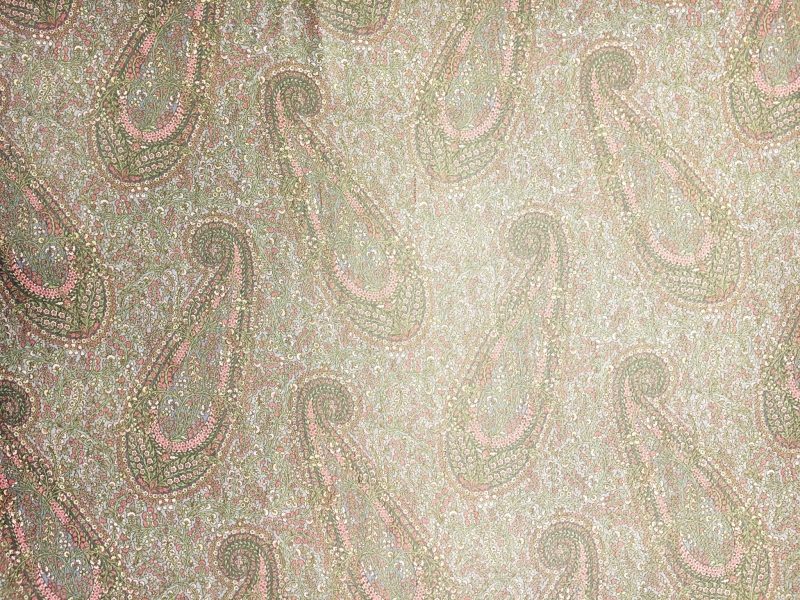 Metallic Printed Silk Chiffon0