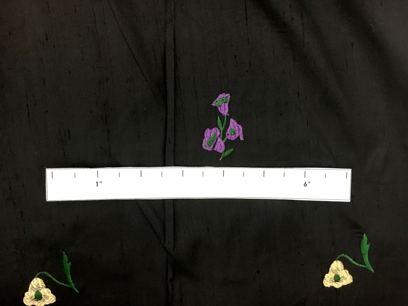 Embroidered Silk Dupioni2