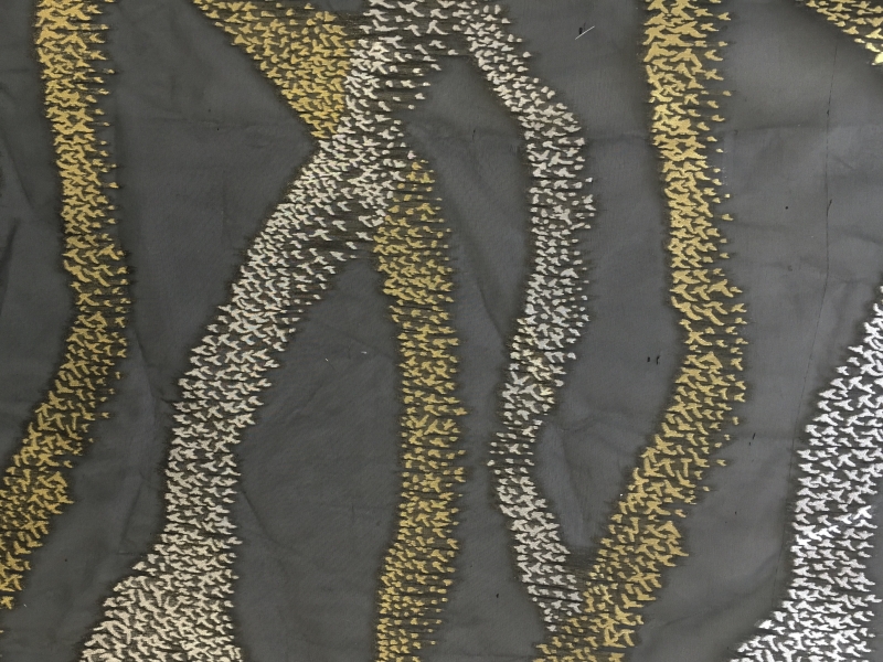 Silk Organza with Metallic Fil Coupé 0