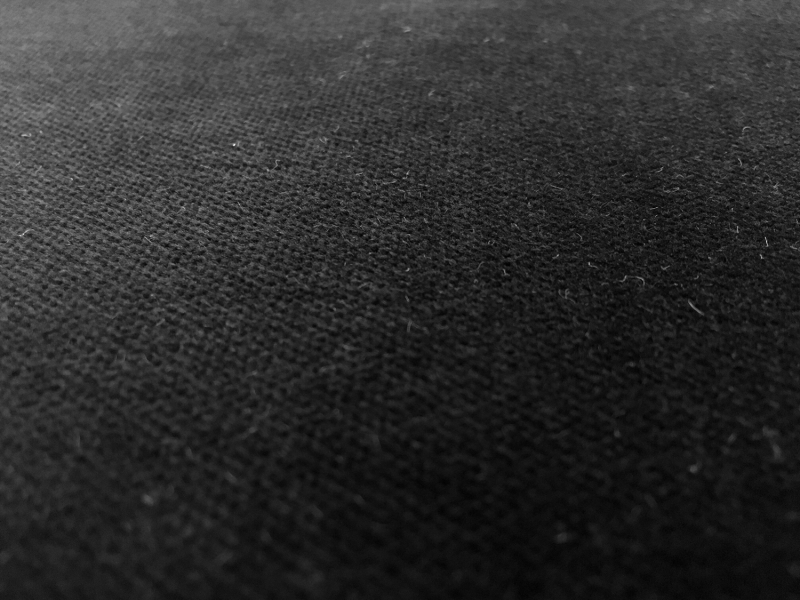 Como Cotton Upholstery Velvet in Black1