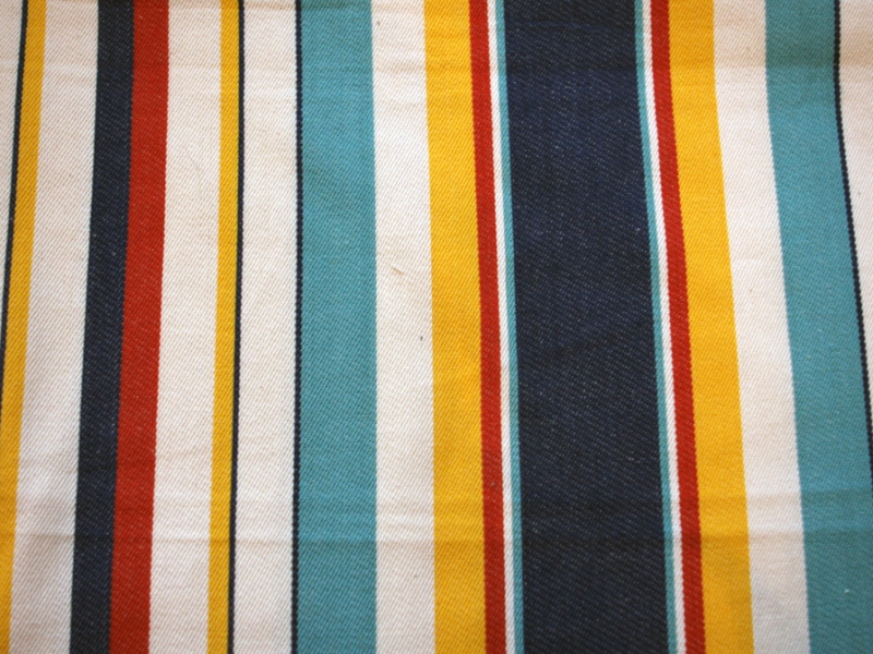 Cotton Canvas Stripe in Multi0