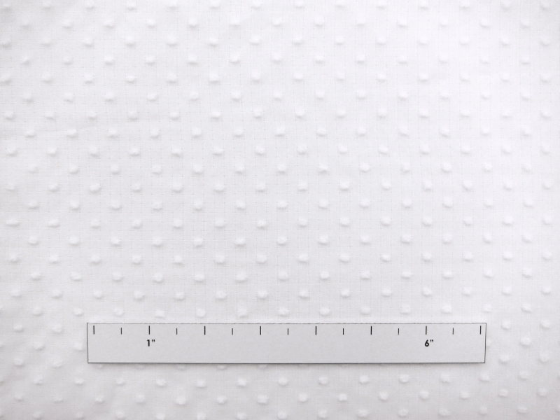 Cotton Plumetis in White1