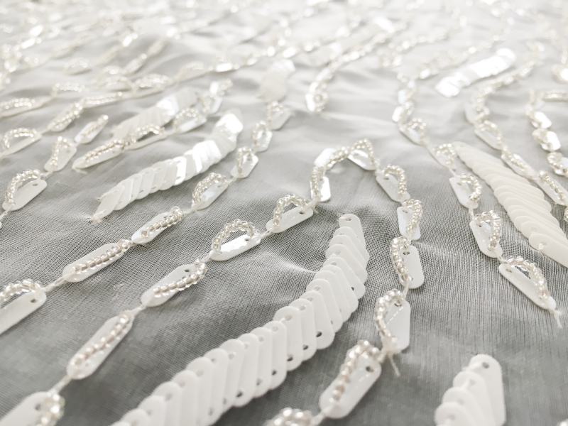 Beaded Silk Organza Panel2