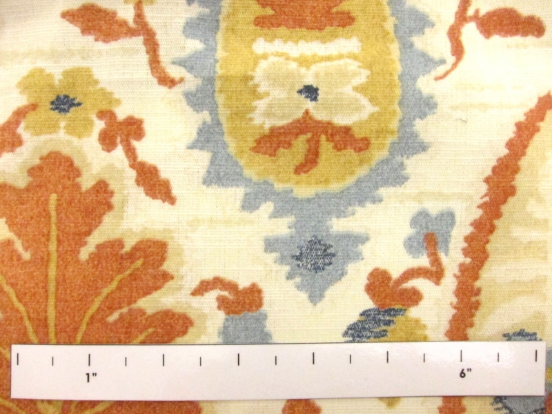 Cotton and Linen Blend Print1