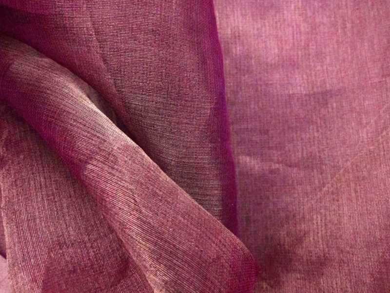 Metallic Silk Organza0